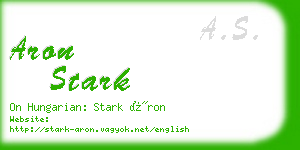 aron stark business card